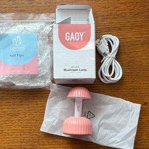 GAOY Pink UV LED Mushroom Lamp